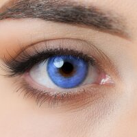 Kontaktlinsen farbig mit & ohne Stärke Sunny Blue